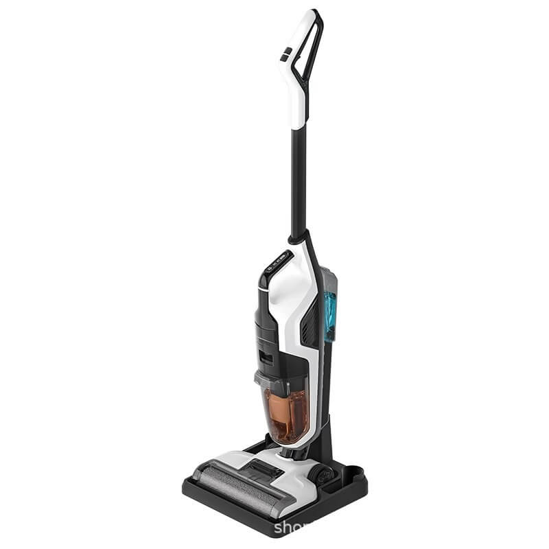 Cordless Floor Scrubber Washer with Compact Storage Base - All-in-One Mop & Vacuum for Home Cleaning