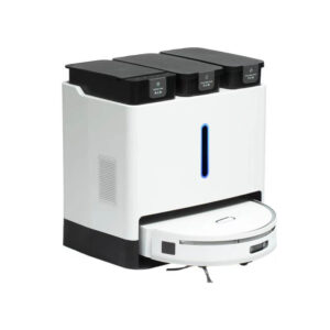 LINKBEY Robot Vacuum with Multi-Tank Base Station - Auto-Cleaning & Maintenance System (3-Tank Design for Clean Water, Waste Water & Dust)