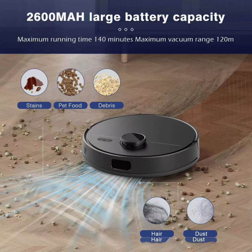 ONSON Robot Vacuum 2-in-1 Sweep & Mop - Powerful Suction for Dust-Free Homes